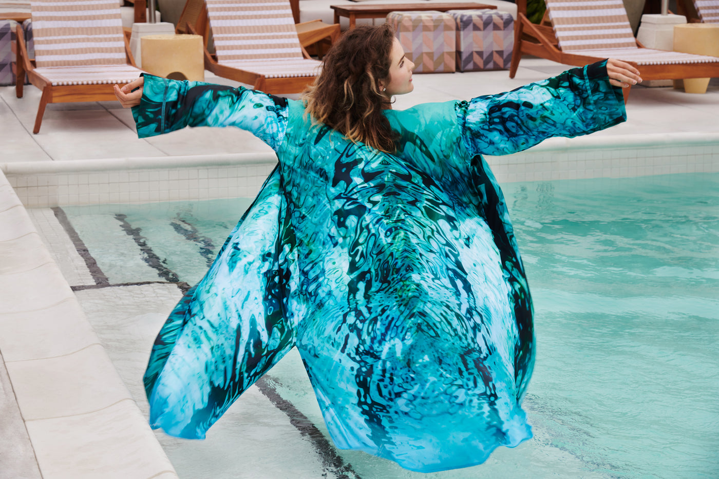 Water Crush Eco Dressing Gown