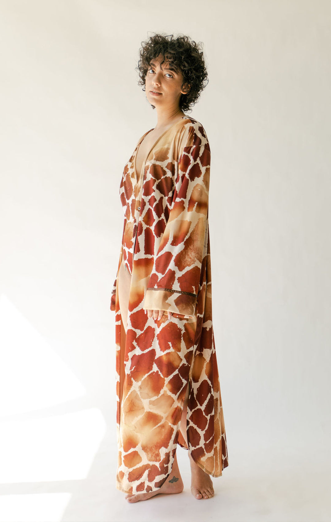 Safari Lust Dressing Gown Made from Recycled Water Bottles in New